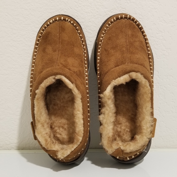 Zigzagger Men Slipper Microsuede Fur Brown Size 7-8 Slip on Indoor Outdoor Foam - Picture 8 of 9
